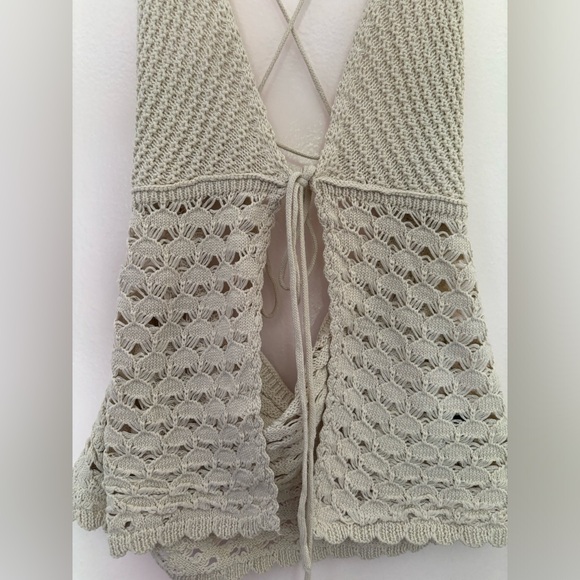 Crochet tie tank top - Picture 2 of 5